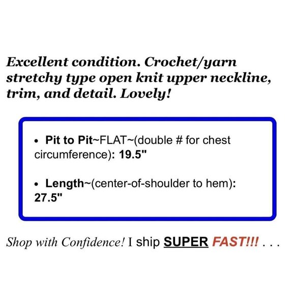 Free People Sz XS Balloon Sleeve Thermal Tank Top White Black Crochet Mock Neck - Picture 2 of 16